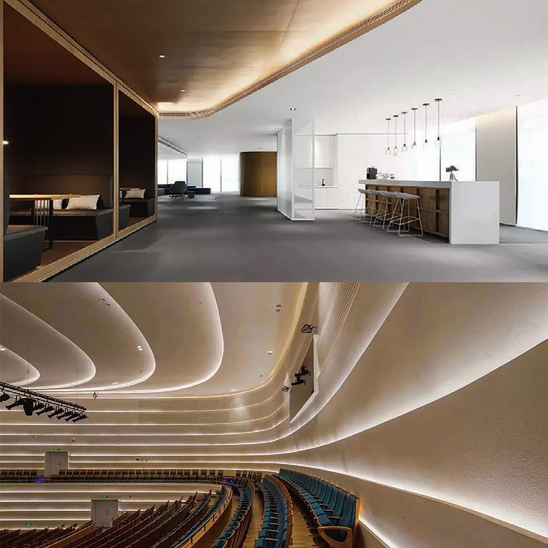 Flexible Silicone LED Strip Diffuser For 8mm LED Strip Light - 12*12mm Three Sides 180°Top Emitting Flexible Silicone LED Strip Diffuser For 8mm LED Strip Light - 12*12mm Three Sides 180°Top Emitting